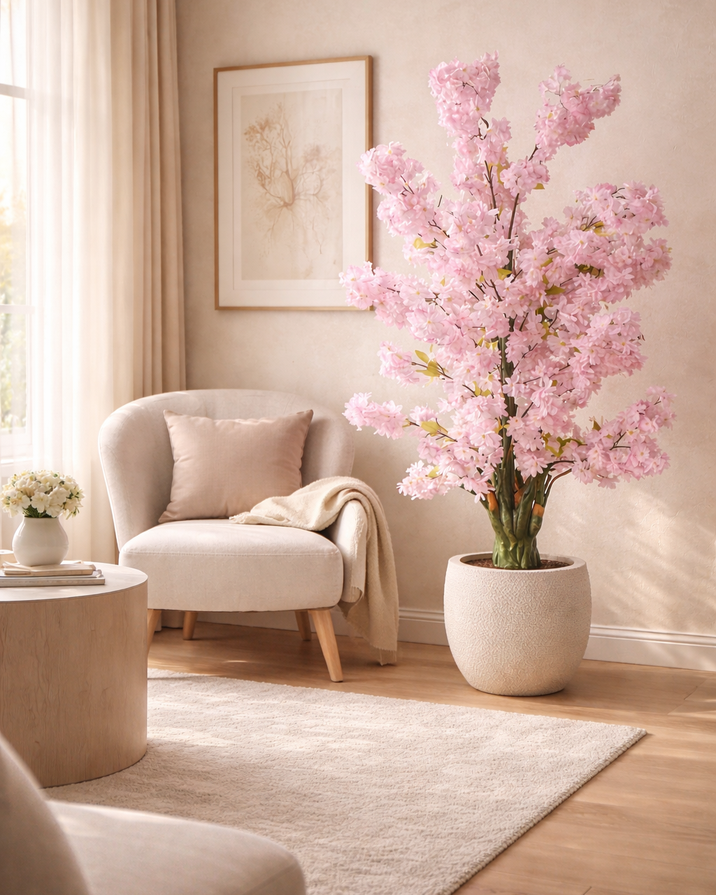 Blush Bloom™ Artificial Cherry Blossom Tree with Premium Ceramic Pot (180 cm)