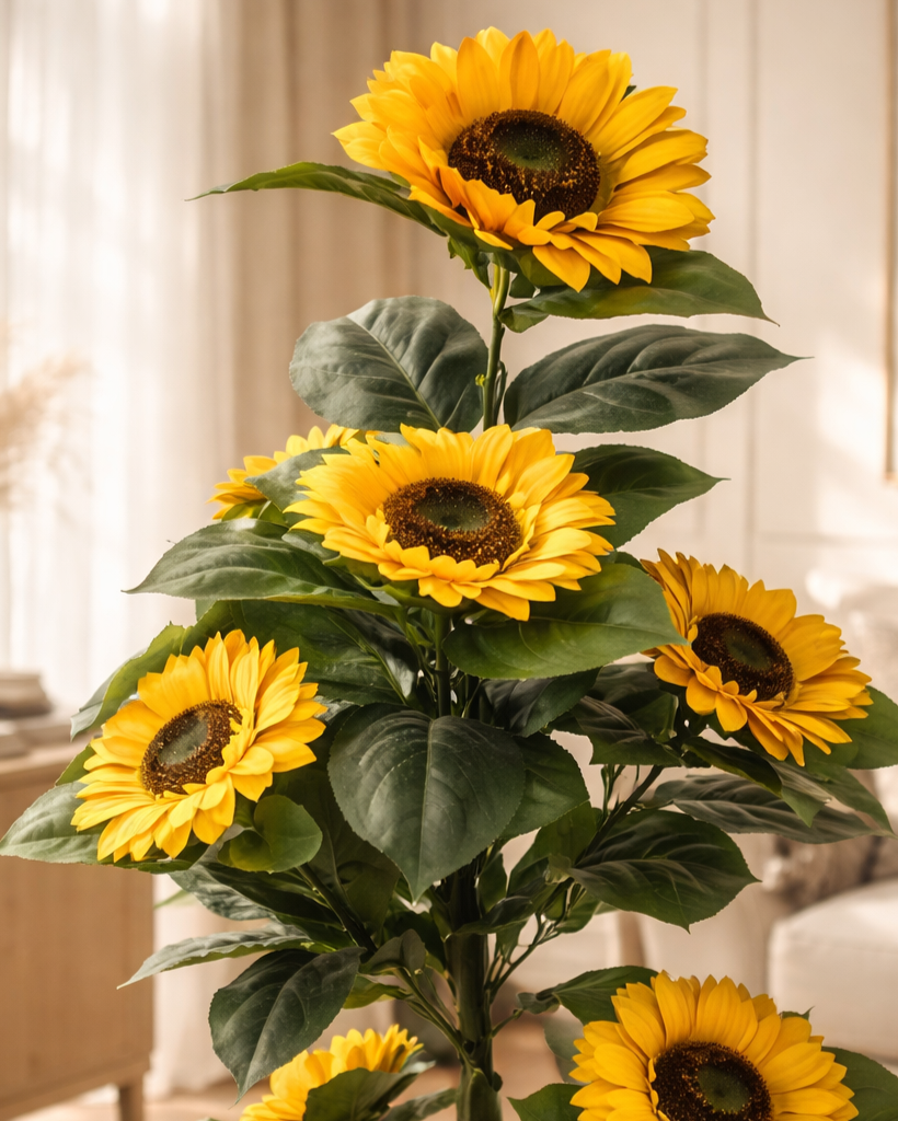 Designer Sunflower Decor Plant (6ft Tall)