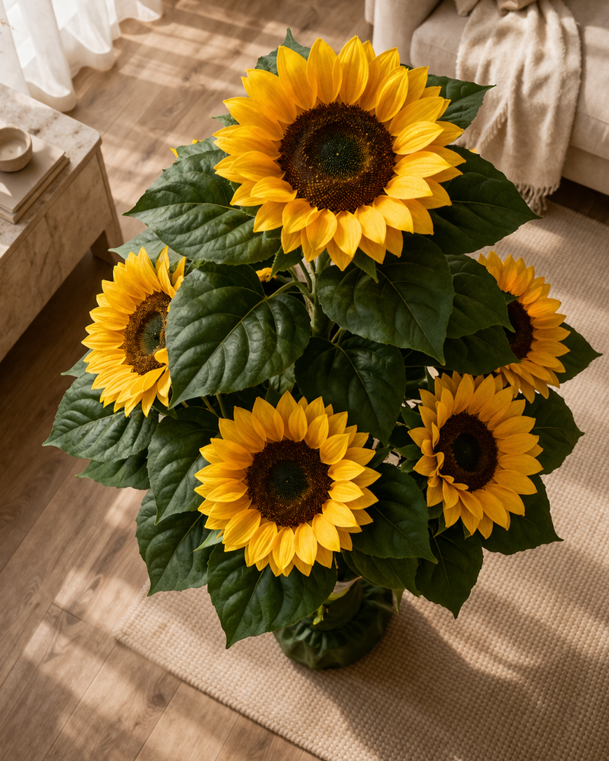 Designer Sunflower Decor Plant (6ft Tall)
